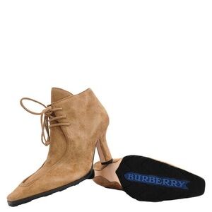 Burberry Suede Lace-Up Boots